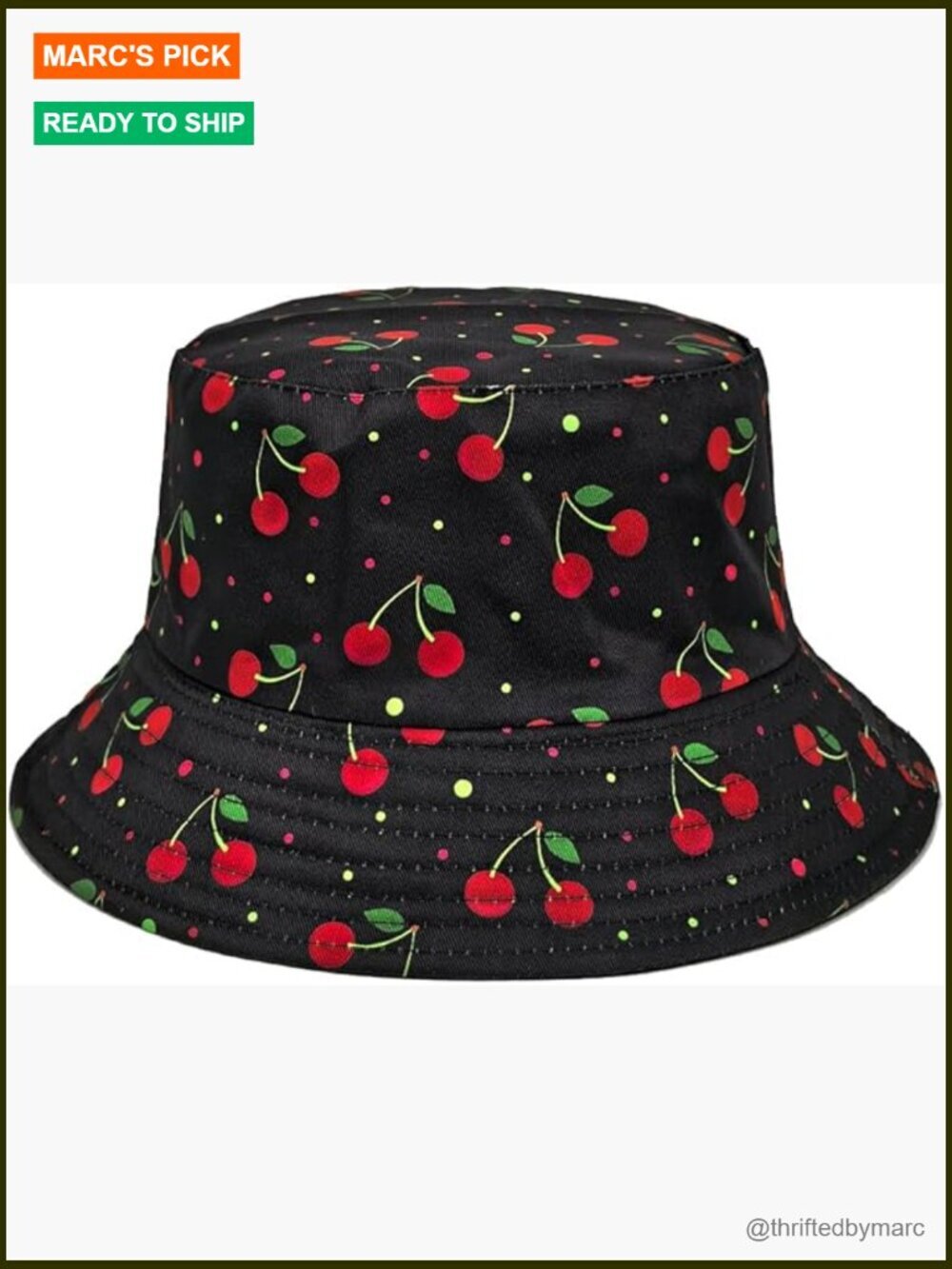 Reversible Bucket Hat Unisex Outdoor Summer Sun Beach Cap